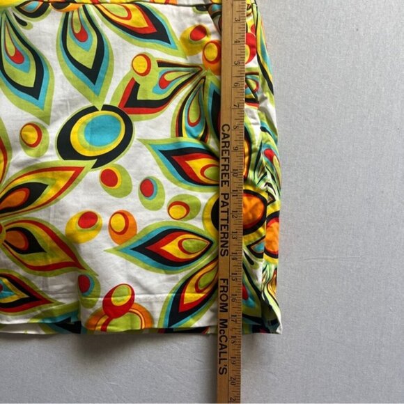 Loudmouth Golf Skort Shagadelic Black Size 6 Classic Cotton Skirt - Picture 6 of 8